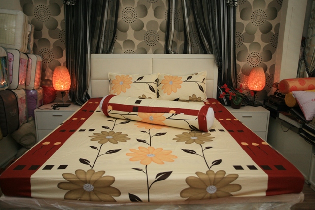 Drap giường cao cấp - DN Màn Cửa Cao Cấp Huy Hoàng
